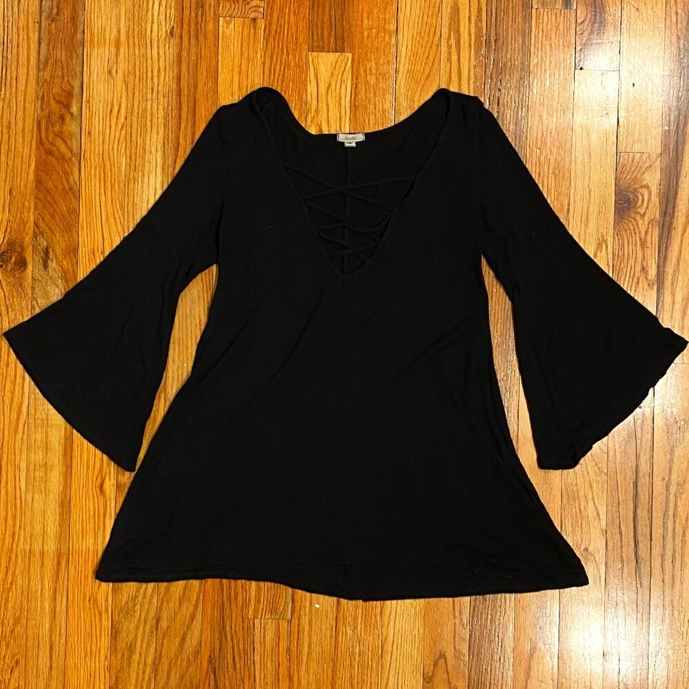 EOOTE Women's Black Long Sleeve Top Size XS